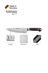 Solingen Burgvogel Masterline 20 cm Kanallı Büyük Şef Bıçağı #3